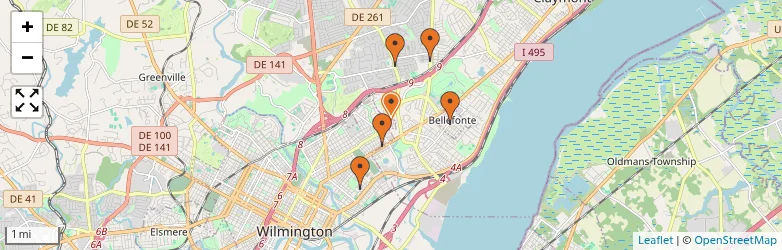 Related schools map