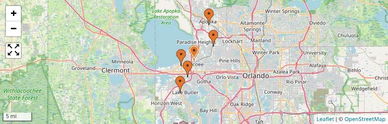 Related schools map