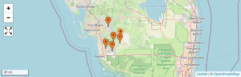Related schools map