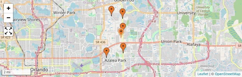 Related schools map