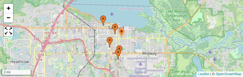 Related schools map