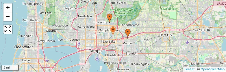 Related schools map