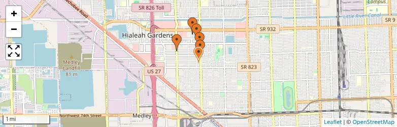 Related schools map