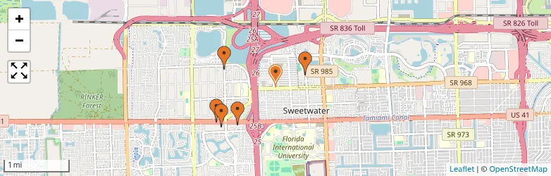Related schools map