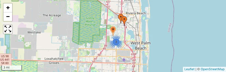 Related schools map