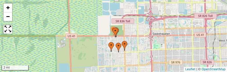 Related schools map