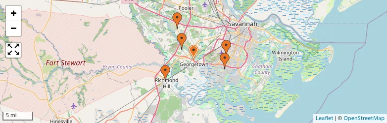 Related schools map
