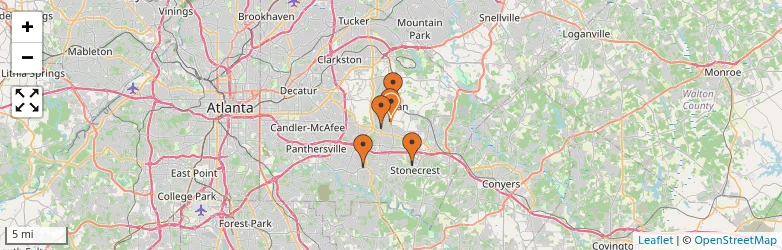 Related schools map