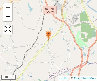 Map of Milledgeville Christian Academy