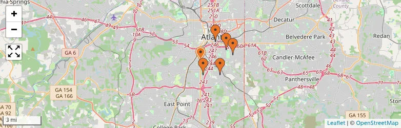 Related schools map