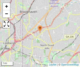 Map of Capstone Academy Atlanta