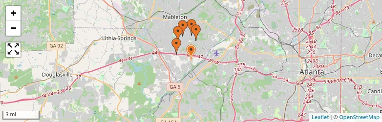 Related schools map