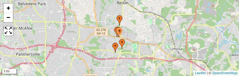 Related schools map