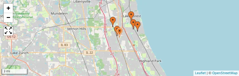 Related schools map