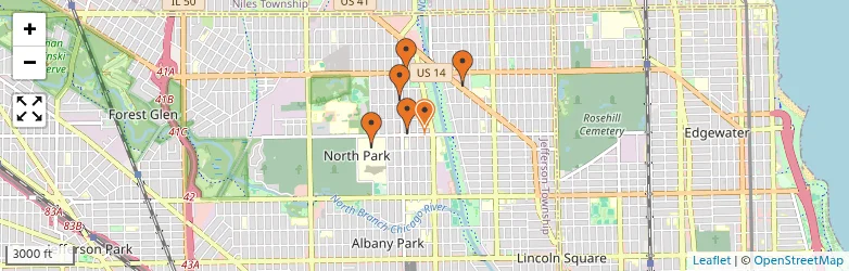 Related schools map