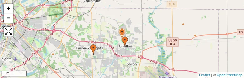 Related schools map