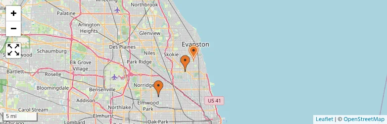 Related schools map