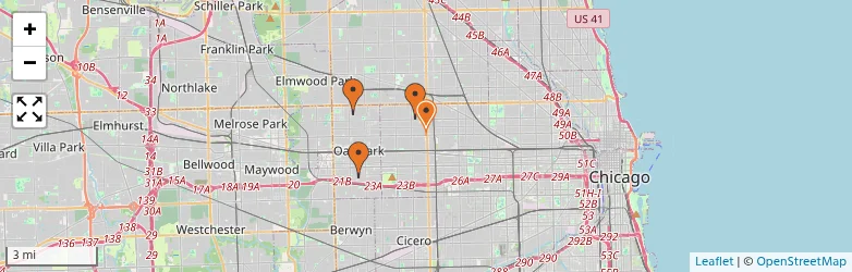 Related schools map
