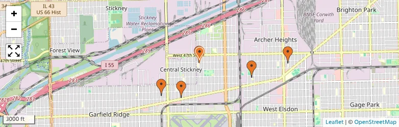 Related schools map