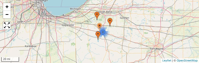 Related schools map