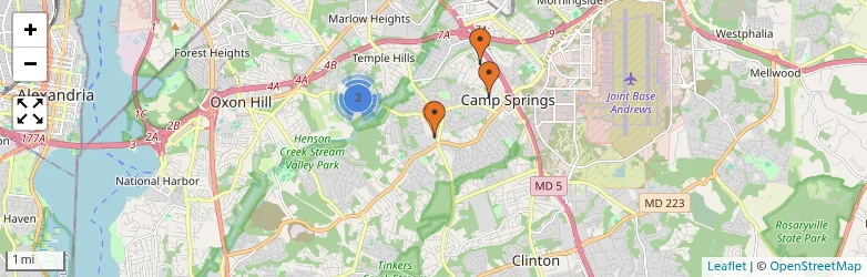 Related schools map