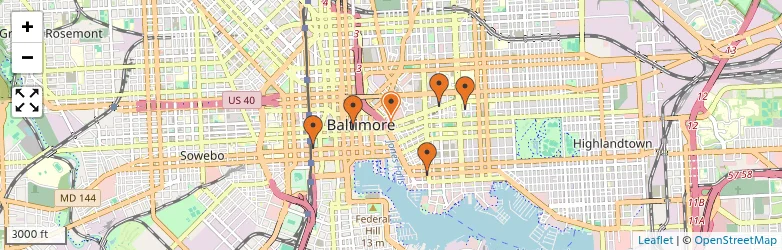 Related schools map