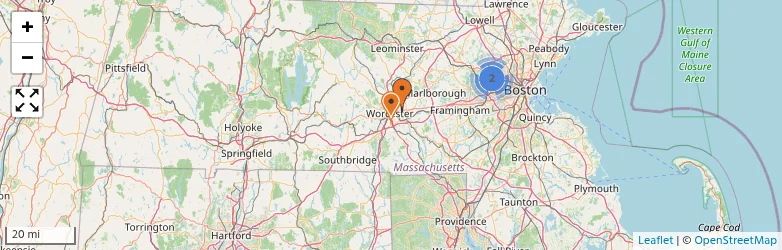 Related schools map
