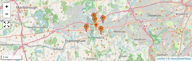 Related schools map