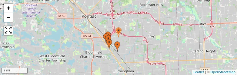Related schools map