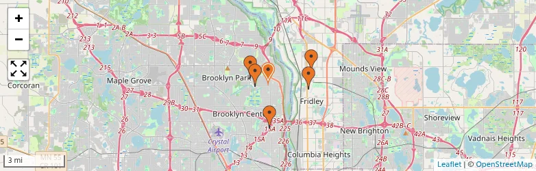 Related schools map