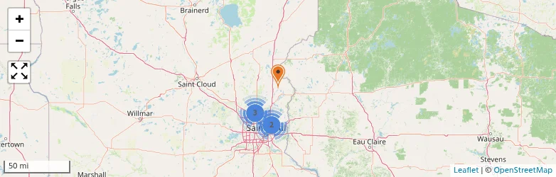 Related schools map