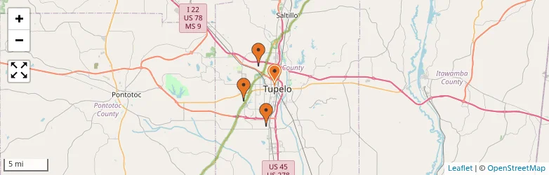 Related schools map