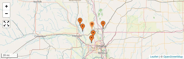 Related schools map
