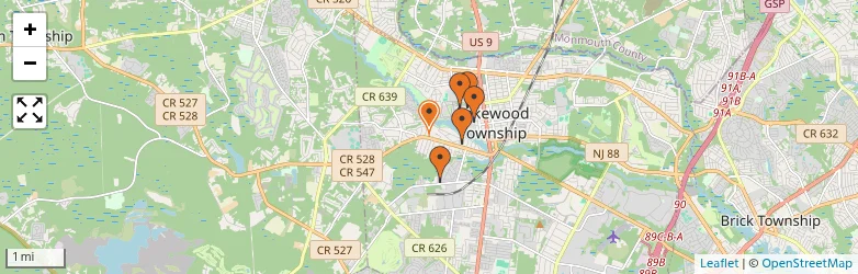 Related schools map
