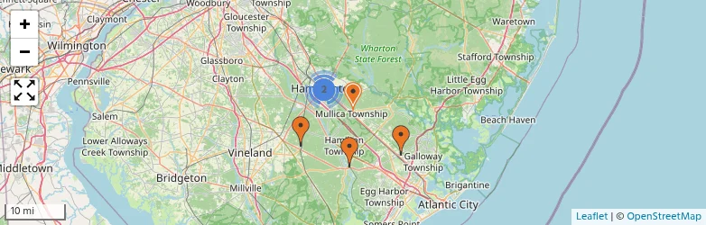 Related schools map