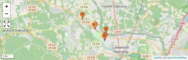 Related schools map