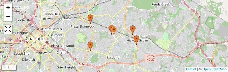 Related schools map