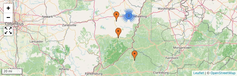 Related schools map