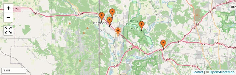 Related schools map