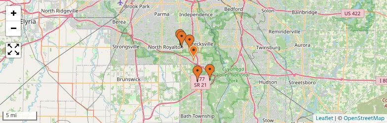 Related schools map