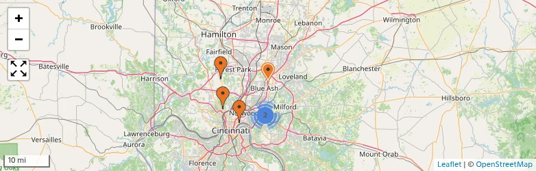 Related schools map