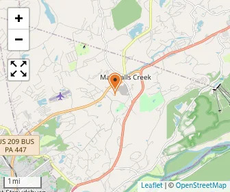 Map of Pa Treatment & Healing - East Stroudsburg