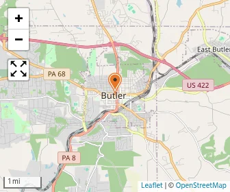 Map of Adelphoi Education At Butler