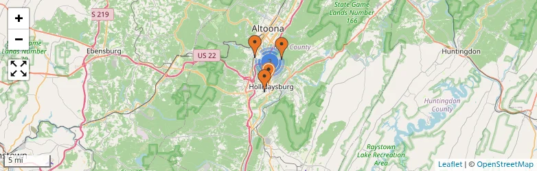 Related schools map