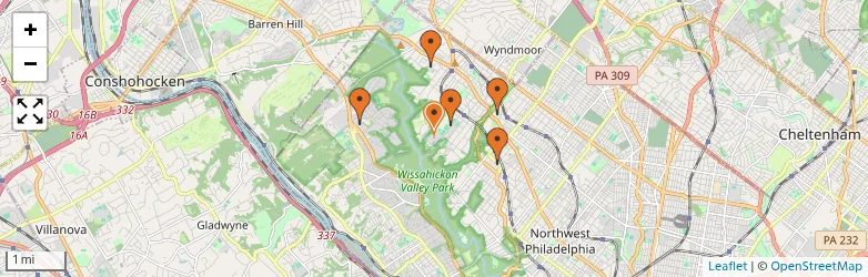 Related schools map