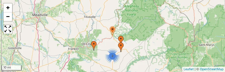 Related schools map