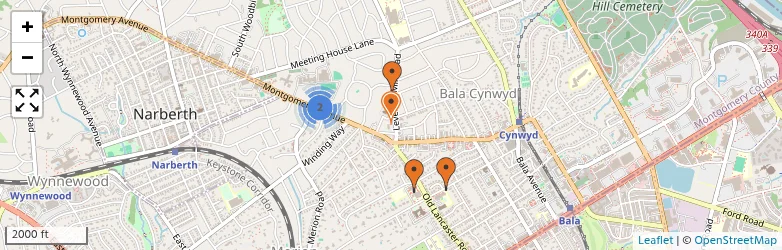 Related schools map