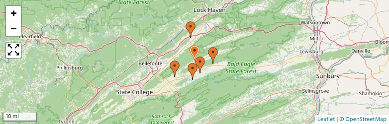 Related schools map