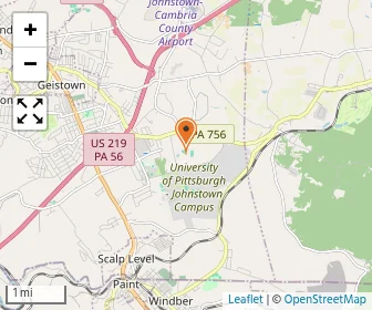 Map of Pressley Ridge Johnstown