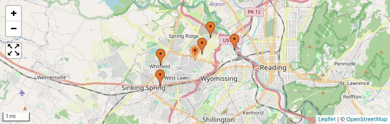 Related schools map